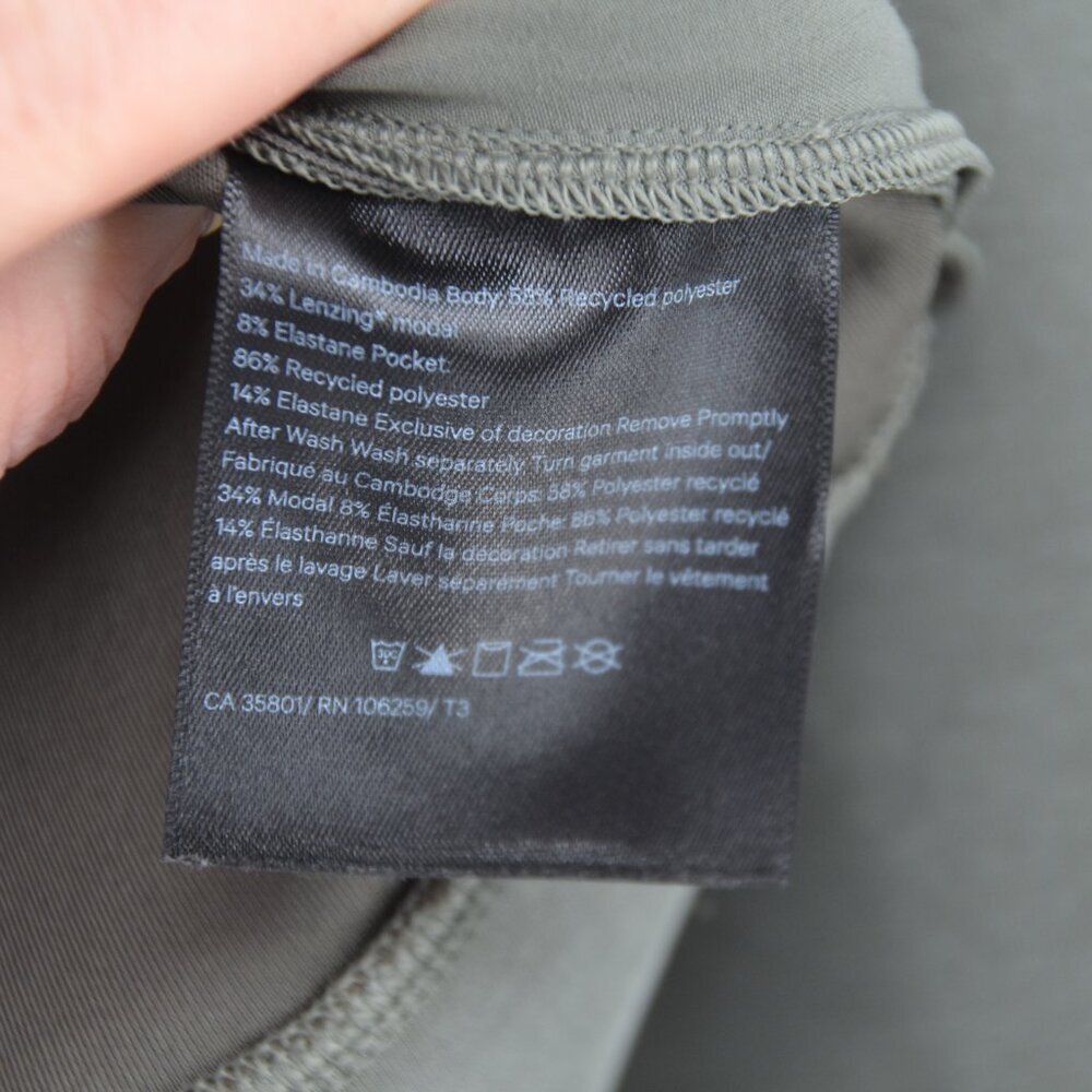 Lululemon Get Centred Crop Hoodie Grey Sage Women's 4 Cutout Modal Blend Relaxed - Picture 8 of 9